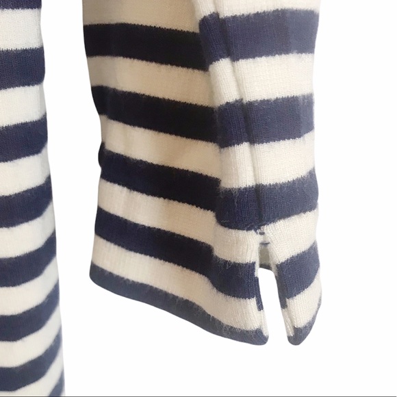 J.Crew Blue White Striped Ponte T-Shirt Dress XS - Picture 5 of 7